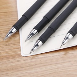 NEW Black Gel Pen Full Matte Water 0.5Pens Writing Stationery Supply Office HOT