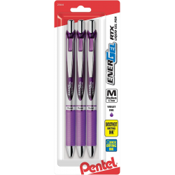 ® Energel® Deluxe RTX Gel Pens, Medium Point, 0.7 Mm, Assorted Barrels, Violet I