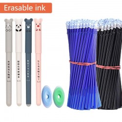 Erasable Gel Point Ink Pens Clicker Black Frixion Retractable Refill pen Blue