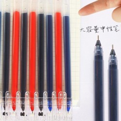 Gel Pen Large Capacity Ball Gel Pen Fine Point (0.5 Mm) Black/Red/Blue Ink SALE