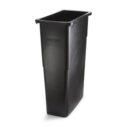 Brighton Indoor Trash Can Without Lid Black Plastic 23 Gal. (BPR50718) 2625781